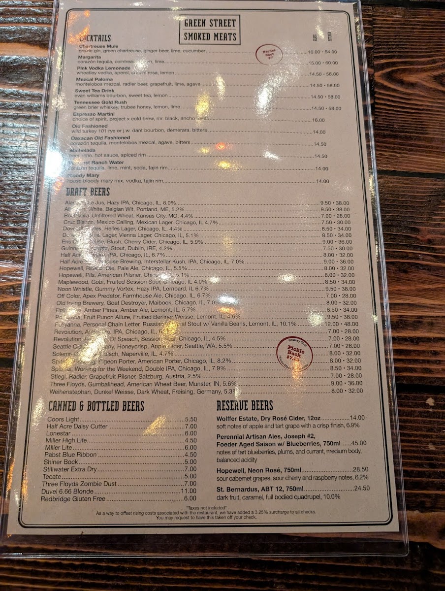 Green Street Smoked Meats Menu - Image 3